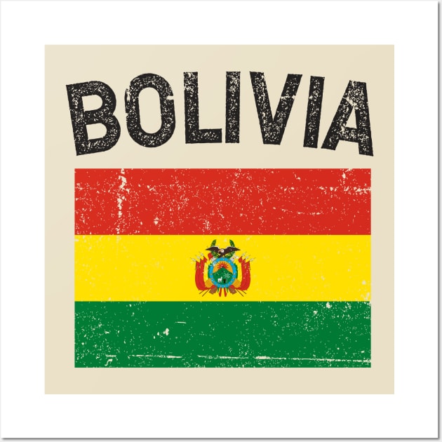 Bandera de Bolivia - Flag of Bolivia Wall Art by verde